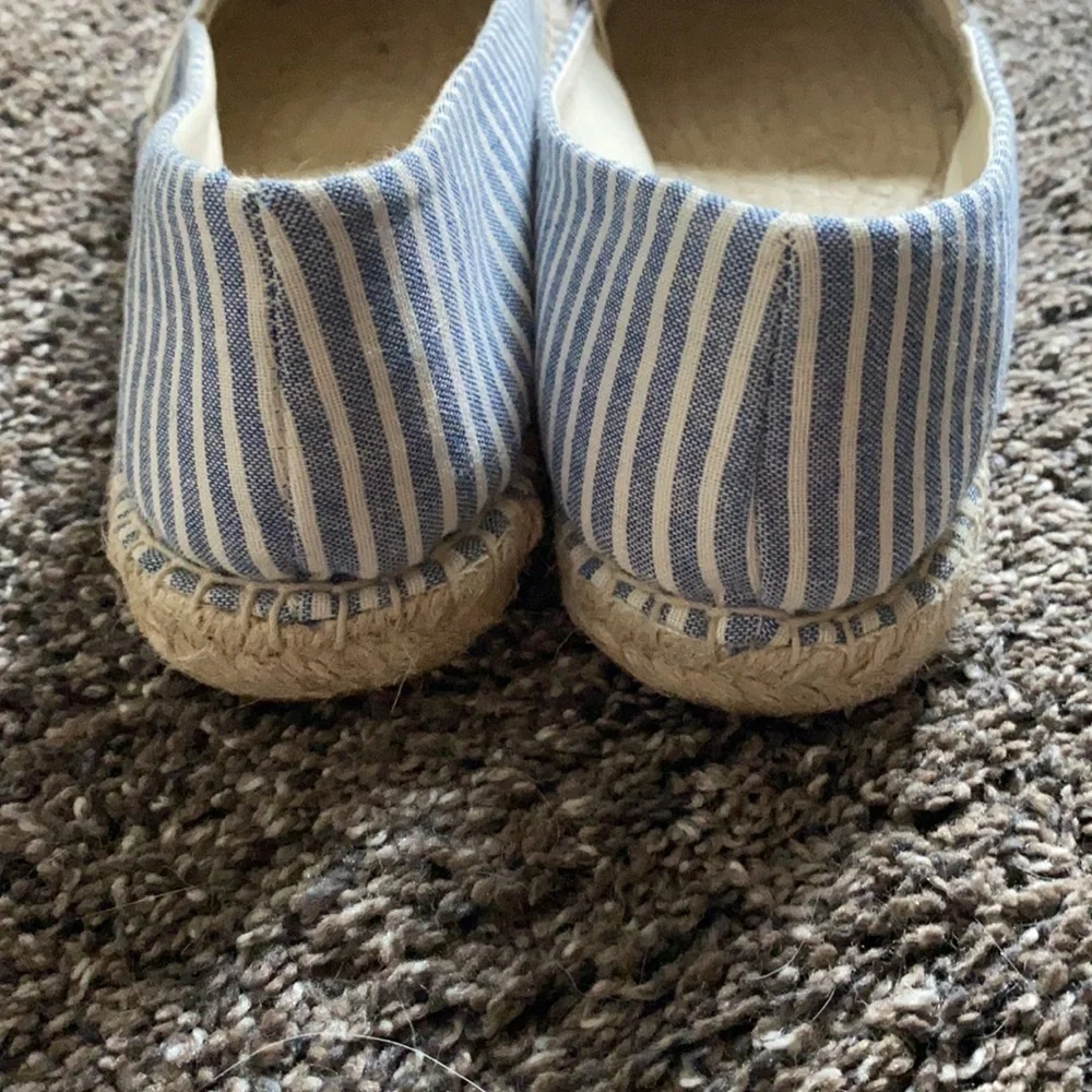 Splendid Women’s Espadrilles Flats Blue Stripes